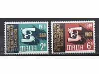 1969. Η Μάλτα. '50 Διεθνούς Οργάνωσης Εργασίας, I.L.O.