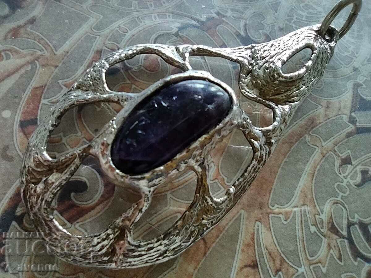 Μενταγιόν, όμορφη 40/38 mm 25/25 mm - 7