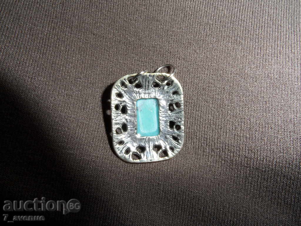 VISULKA, very beautiful, with turquoise 25/20 mm with price 6.99 BGN | € 3.57