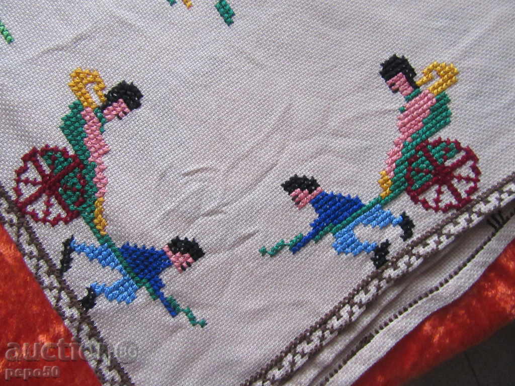 Παράδοση Παλιό χέρι ραμμένο τραπεζομάντιλο Παναμά Παράδοση Παλιό χέρι ραμμένο τραπεζομάντιλο Παναμά