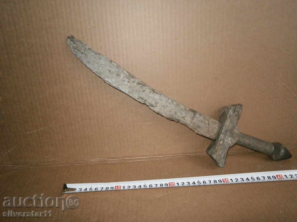 Ancient wooden sword toy with price 15.00 BGN | € 7.67 Ancient wooden sword toy with price 15.00 BGN | € 7.67