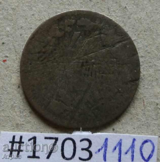 4 Skilling RM Danemarca -1854 argint