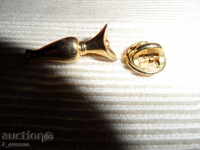 Broșă vaza de metal 25/10 mm mare!