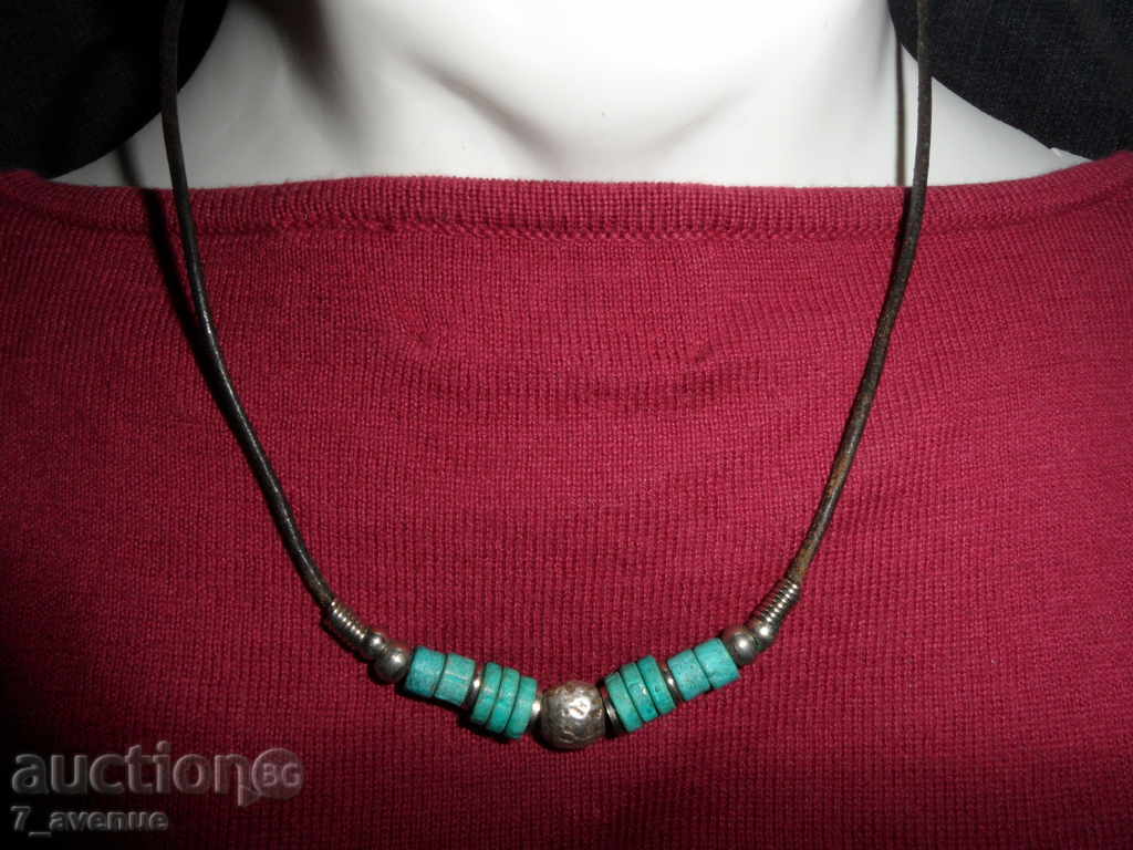 WHITE CHURCH with turquoise 38cm / 8mm WONDERFUL! with price 16.99 BGN | € 8.69 WHITE CHURCH with turquoise 38cm / 8mm WONDERFUL! with price 16.99 BGN | € 8.69