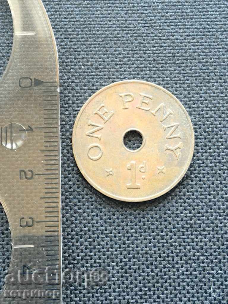 1 penny 1966 Zambia