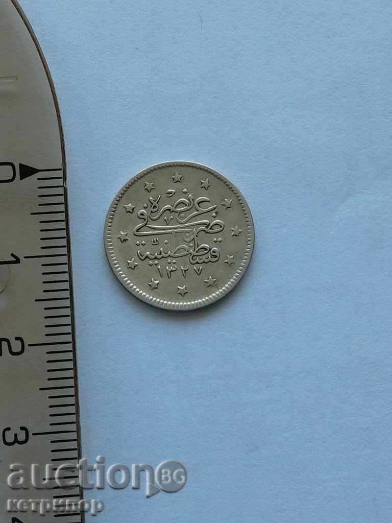 2 kurusha 1327/8 Turcia otomană 2 kurusha 1327/8 Turcia otomană