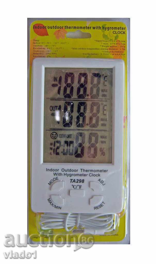 Thermometer-hydrometer outside / outside temperature TA-298 - 5 Thermometer-hydrometer outside / outside temperature TA-298 - 5