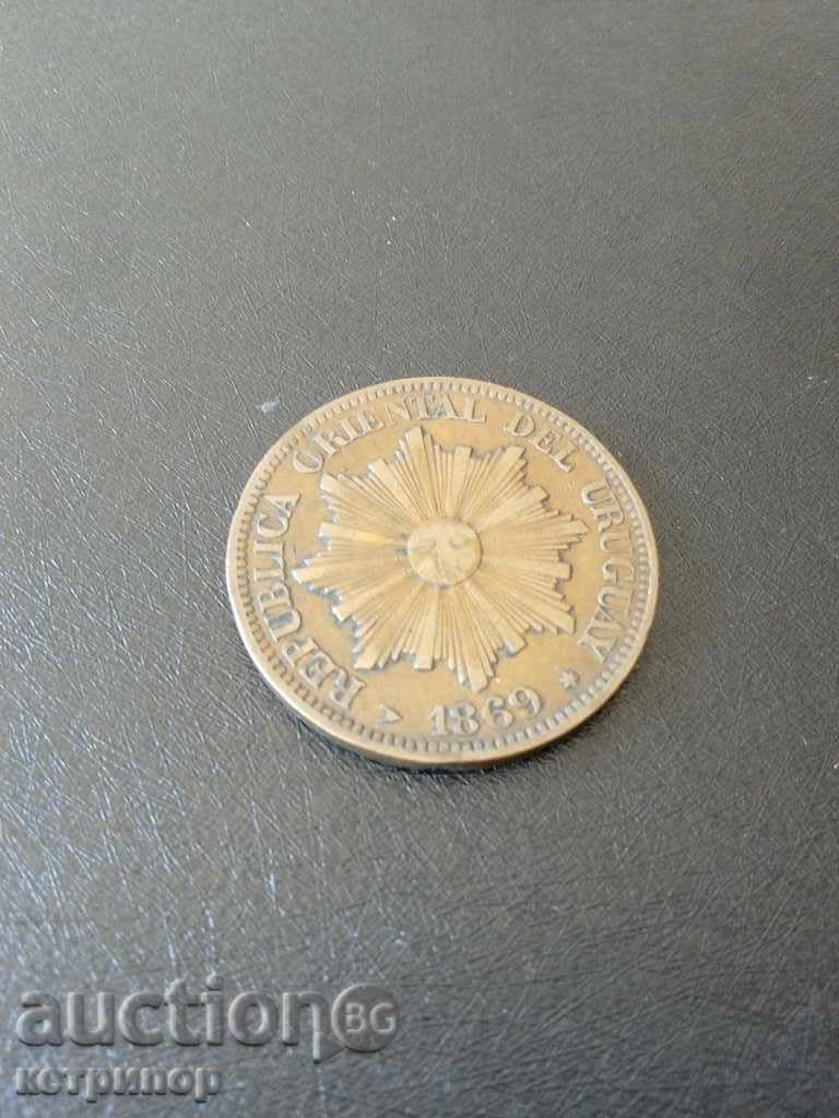 4 cent. 1869th Uruguay with price 38.00 BGN | € 19.43 4 cent. 1869th Uruguay with price 38.00 BGN | € 19.43