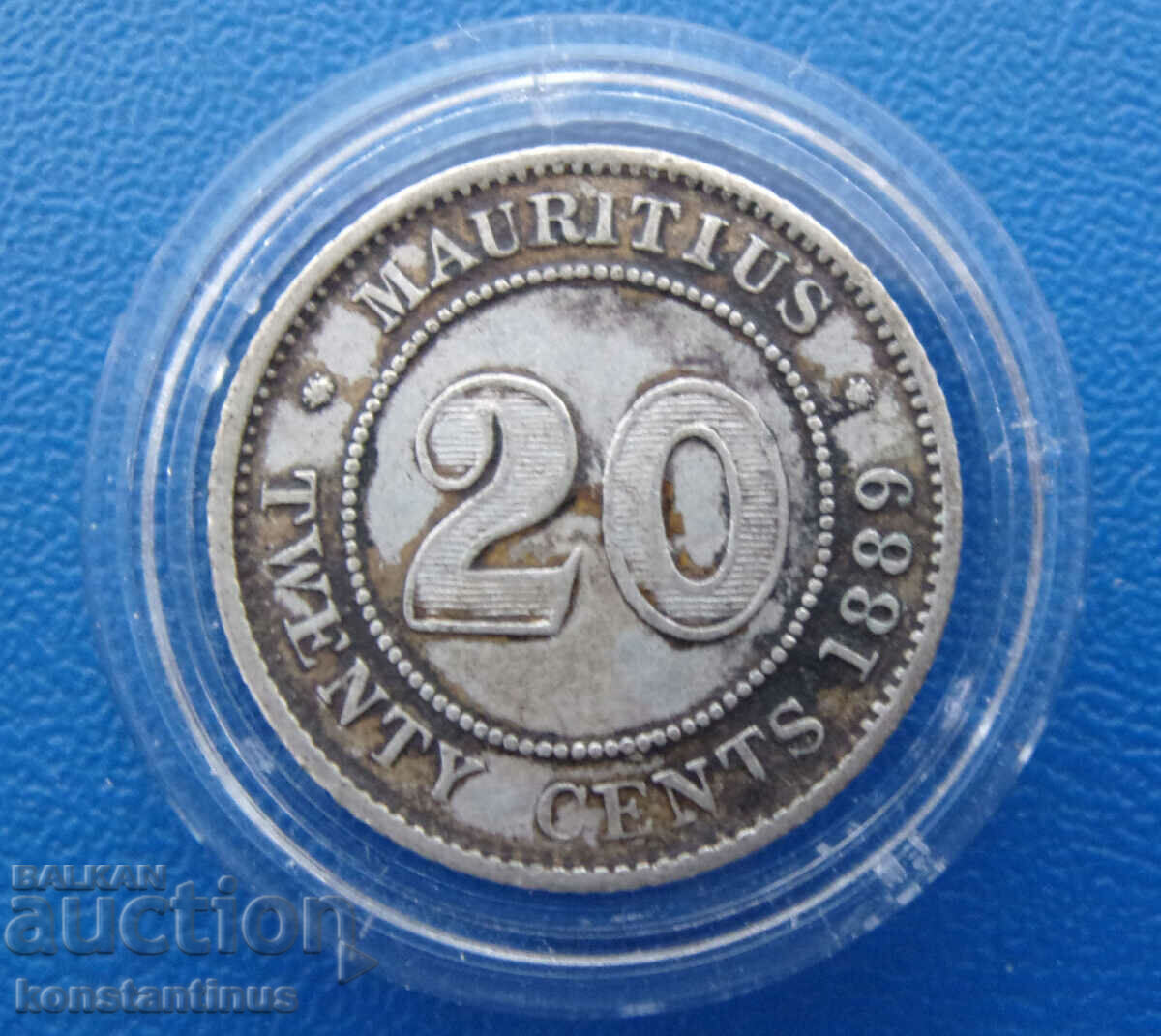 Mauritius 20 Cent 1889 H UNC Rare