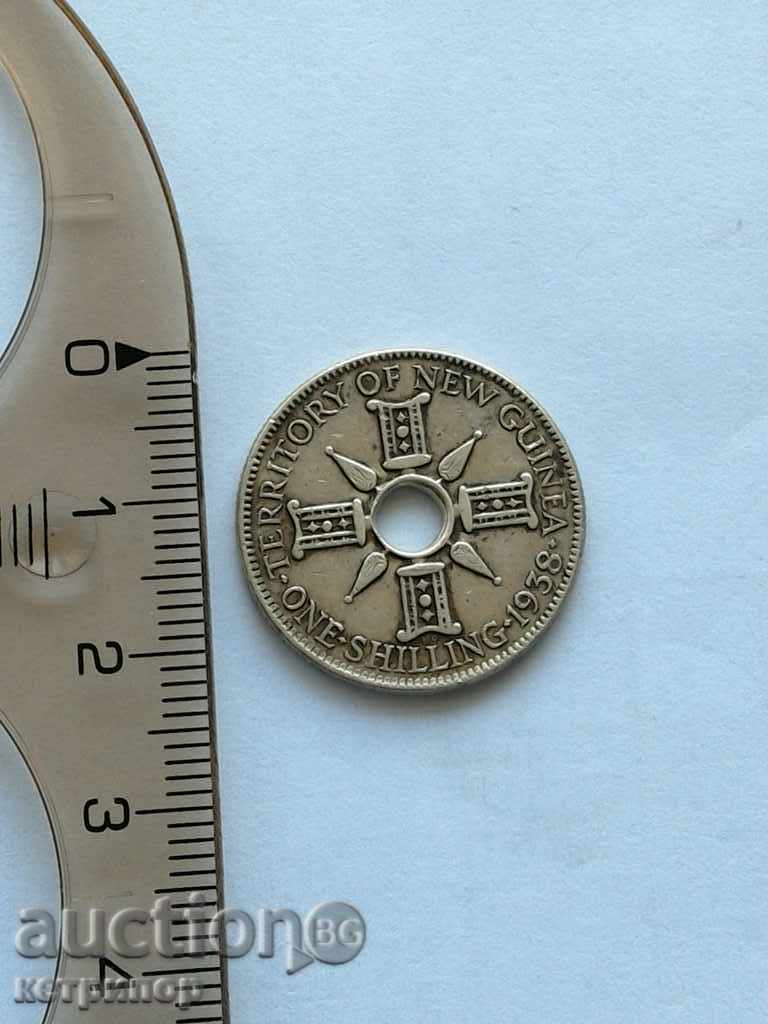 1 σελίνι Νέα Γουινέα 1938 1 σελίνι Νέα Γουινέα 1938