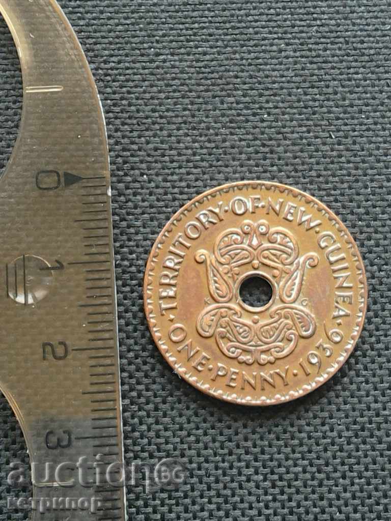 1 pence New Guinea 1936