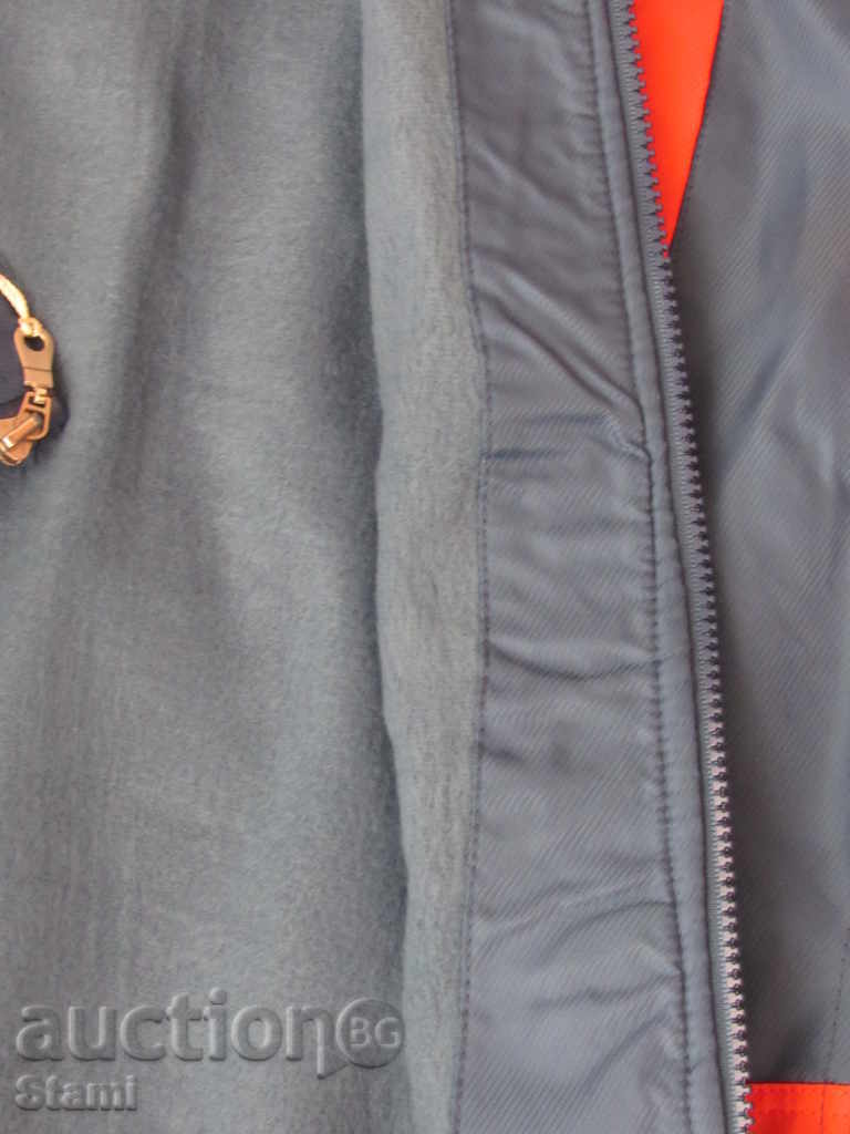 Ефектно спортно пролетно яке в синьо и оранжево размер 12, н - 7