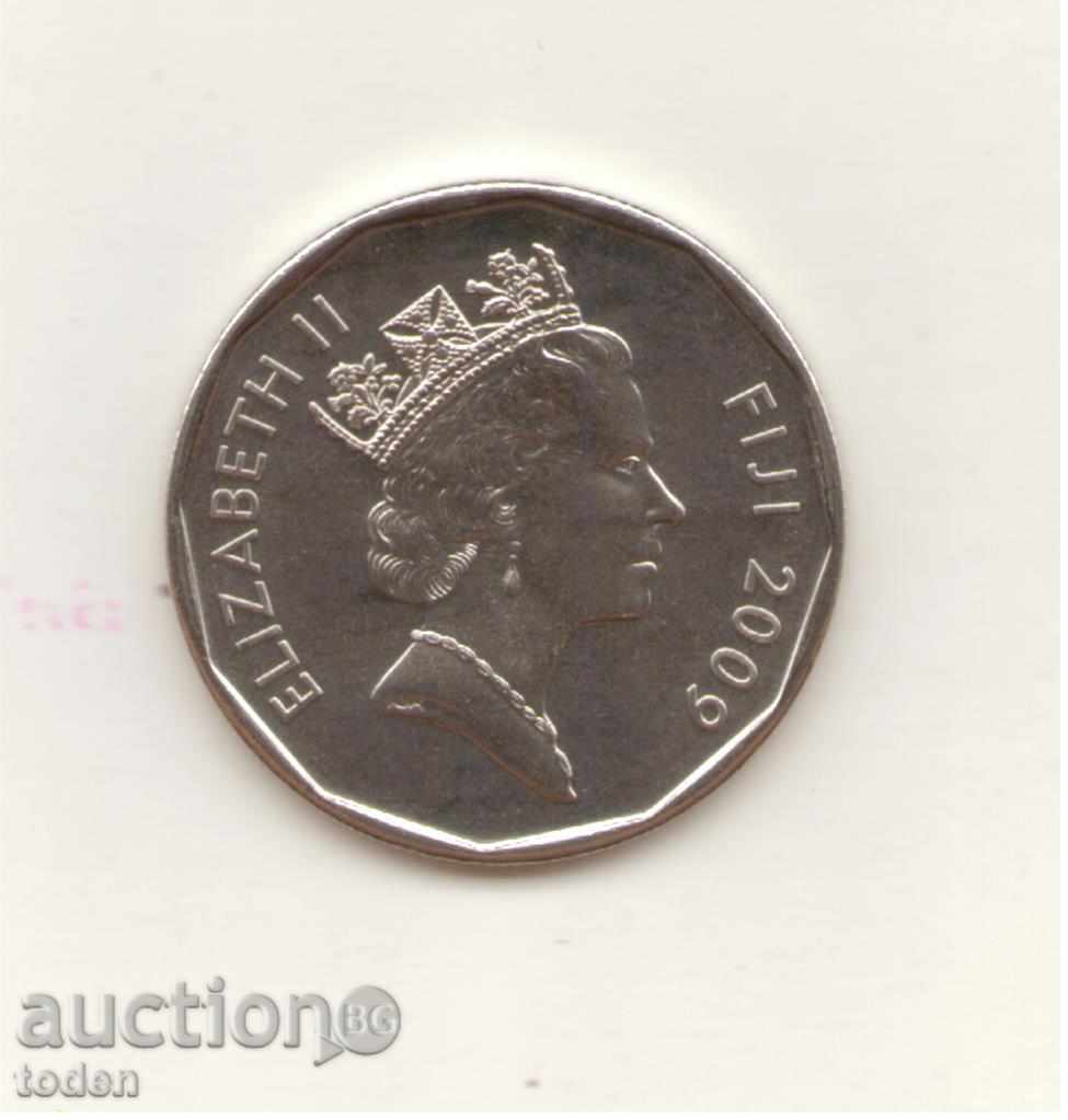 G-001-Φίτζι-50 Cents-2009-KM # 122-Ελισάβετ ΙΙ 3ο πορτρέτο με τιμή 5.00 BGN | € 2.56