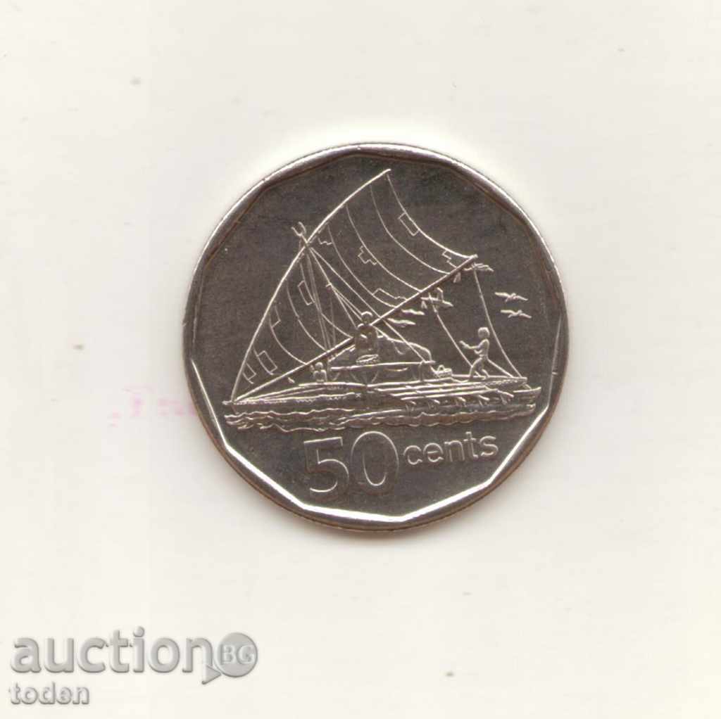 G-001-Φίτζι-50 Cents-2009-KM # 122-Ελισάβετ ΙΙ 3ο πορτρέτο