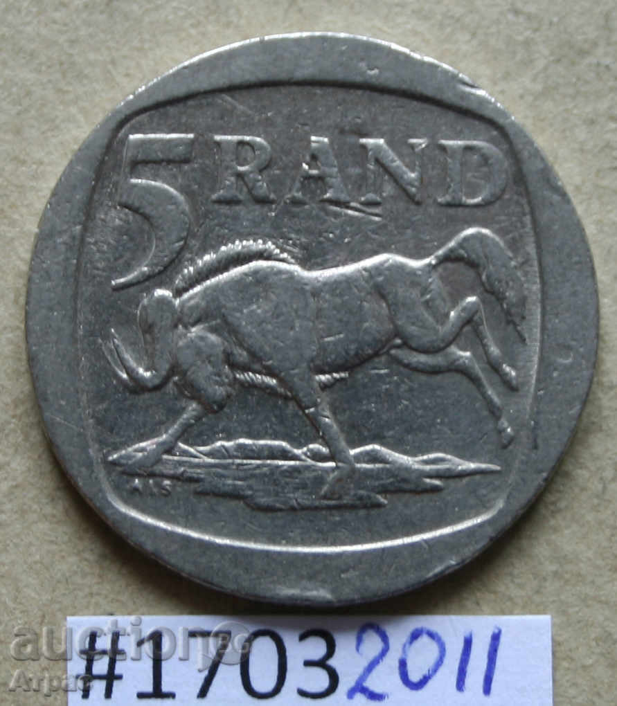 5 rand 1994 Africa de Sud