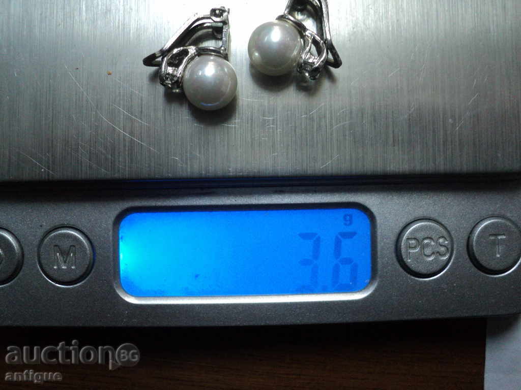 frumos stil Argint cercel-4 - 5