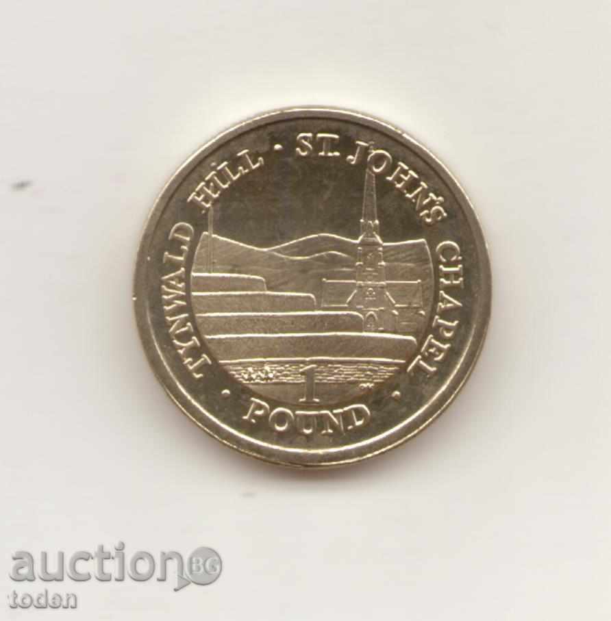 +Isle of Man-1 Pound-2013 AA-KM# 1259-Elizabeth II 4th+ +Isle of Man-1 Pound-2013 AA-KM# 1259-Elizabeth II 4th+