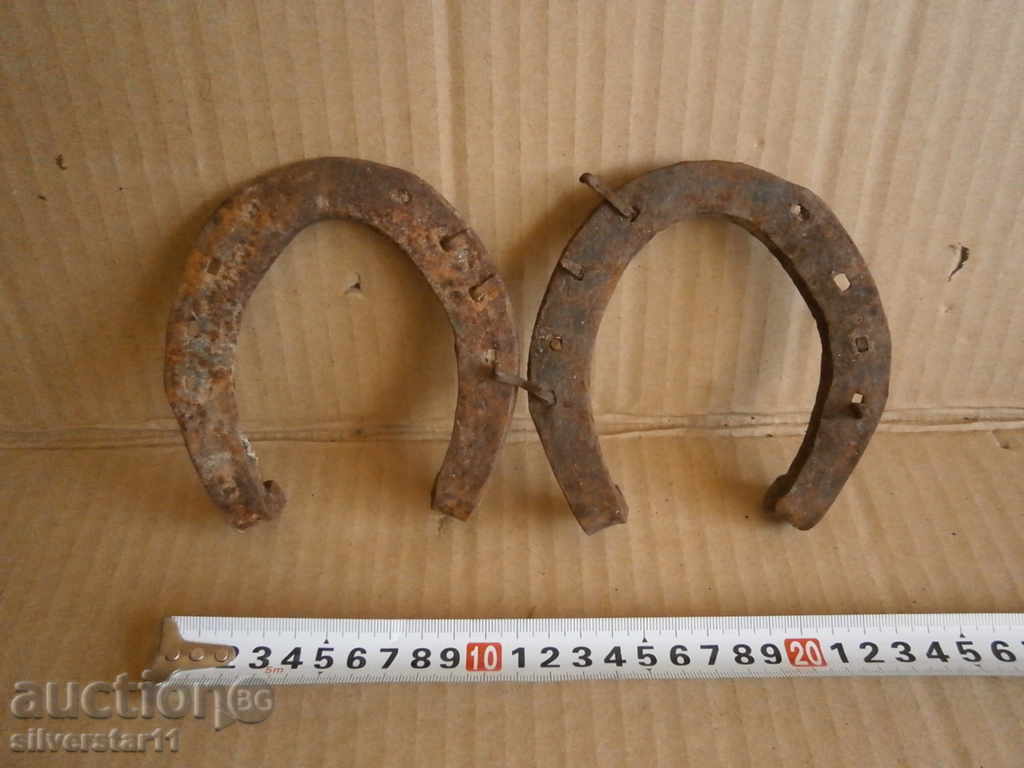 Delivery of two big horseshoes for luck