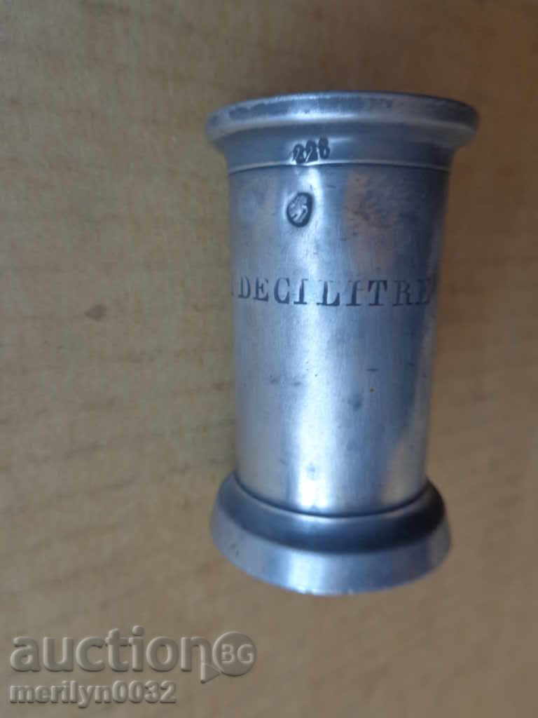 Old Laboratory Measure Liquid Liter Decilite Millimeter with price 46.00 BGN | € 23.52