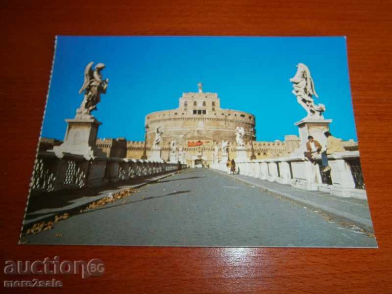 Καρτ ποστάλ Roma - Ρώμη - Ιταλία - ΓΕΦΥΡΑ ΤΩΝ ΑΓΓΕΛΩΝ - 70-80 ΤΕ