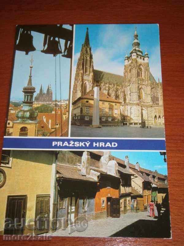 Card PRAHA - Praga Republica Cehă - Castelul Praga - BACK PURE