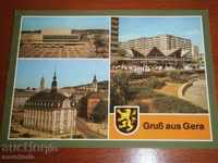 Postcard GERA GERMANY - GERMA GERMANY - VIEWS / 2 /