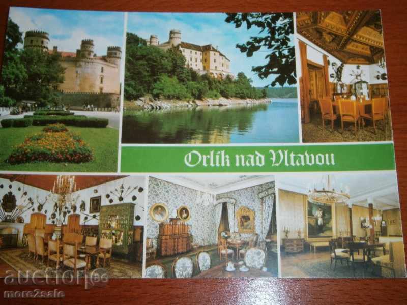 carte PRAHA - Orlik Castelul Praga CEHIA - Legendă