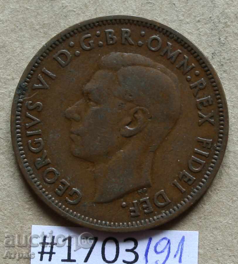 1/2 δεκάρα 1949 - Ηνωμένο Βασίλειο - με τιμή € 0.92 | 1.80 BGN