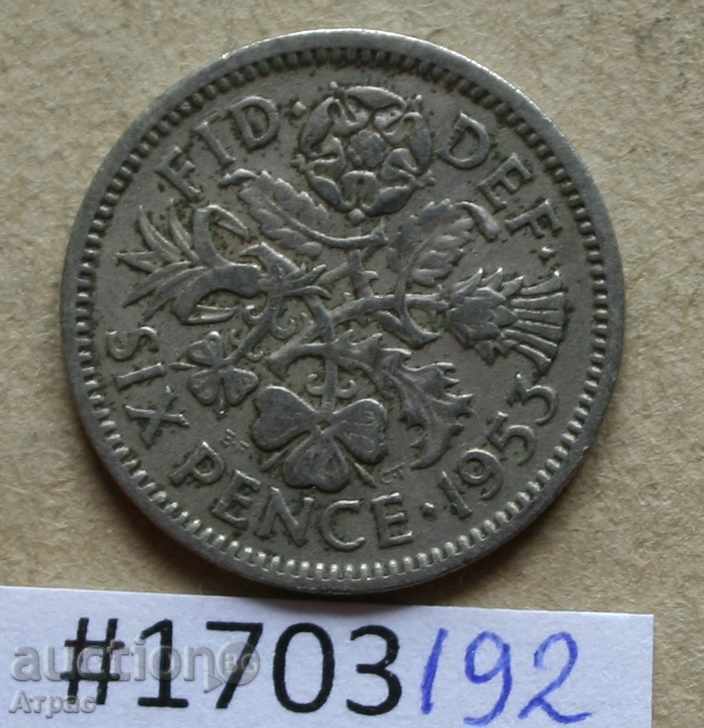 6 pence 1953 - Great Britain -