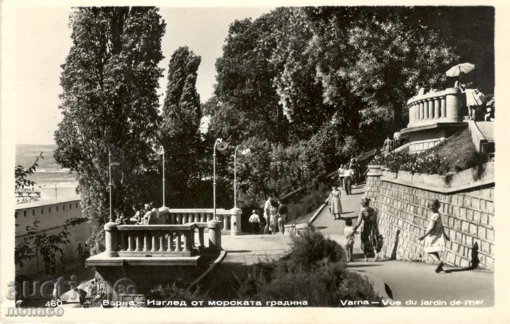 Old postcard - Varna, the stairs to the baths Old postcard - Varna, the stairs to the baths