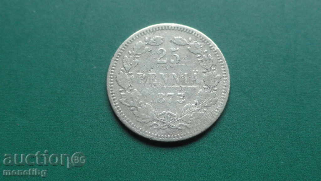 Auction Russia (for Finland) 1873 - 25 pennia Auction Russia (for Finland) 1873 - 25 pennia