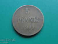 Russia (for Finland) 1889. - 5 penny (BCC)
