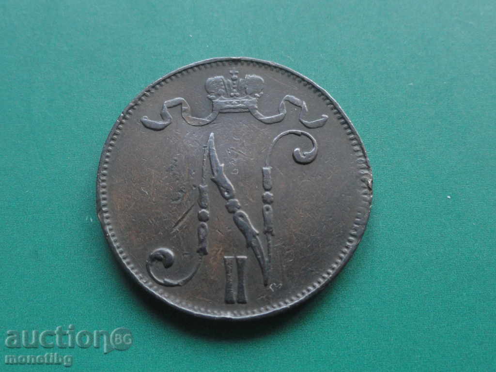 Ρωσία (για Φινλανδία) 1906 - 5 πένια με τιμή € 5.00 | 9.78 BGN