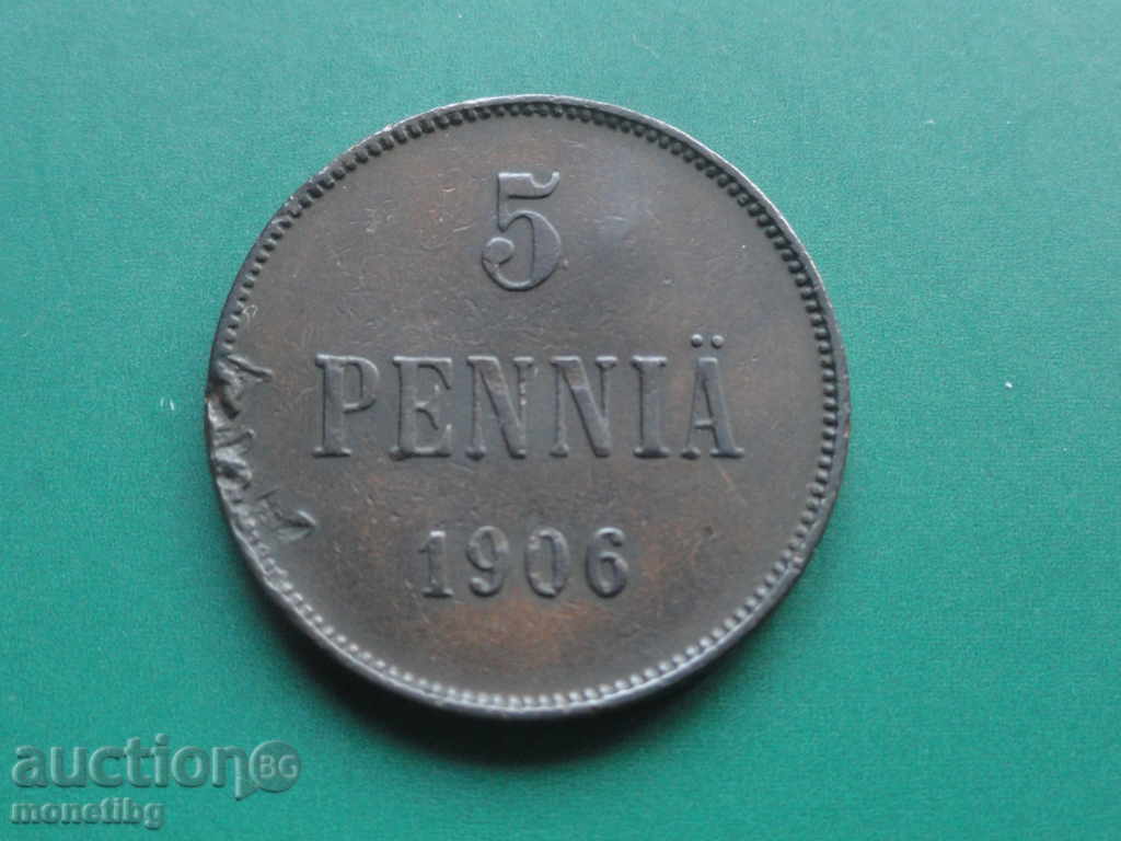 Auction  Russia (for Finland) 1906 - 5 penny