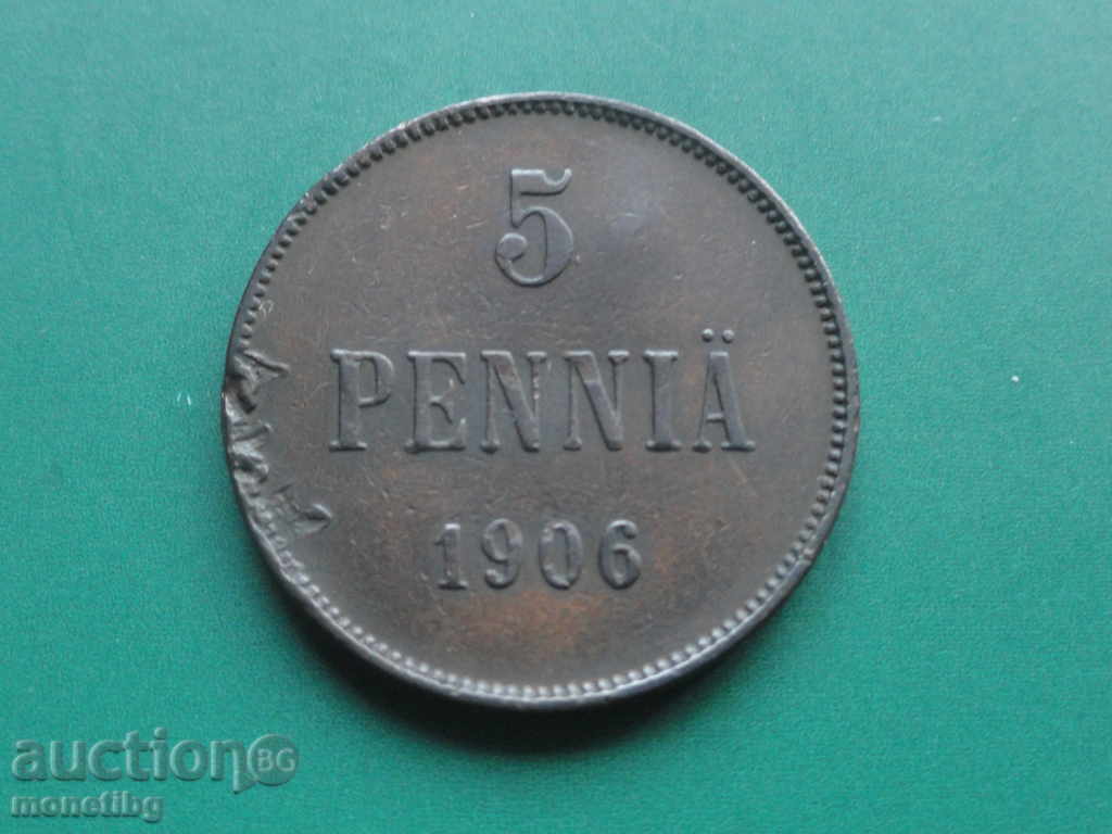 Delivery of Russia (for Finland) 1906 - 5 penny