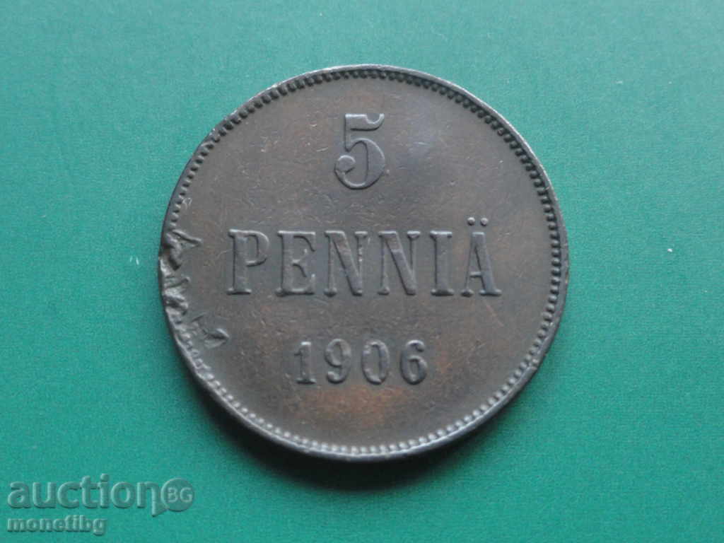 Russia (for Finland) 1906 - 5 penny