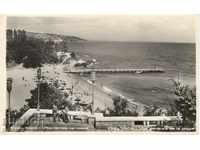Стара пощенска картичка - курорт Варна, плажа