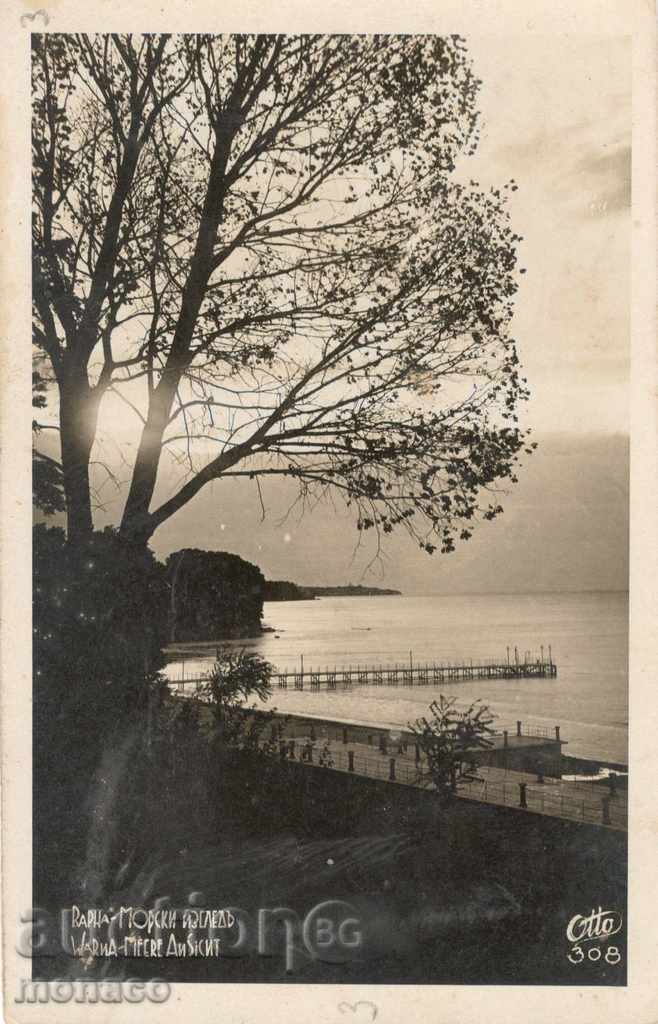 Old postcard - Varna, sea view