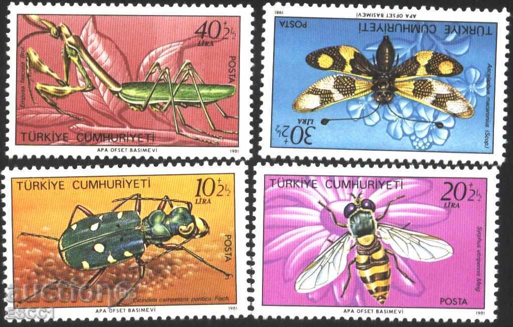 Clean Fauna Insects 1981 from Turkey
