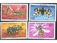 Чисти марки Фауна  Насекоми  1981 от Турция
