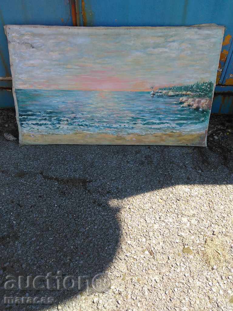 Oil painting canvas on subframe