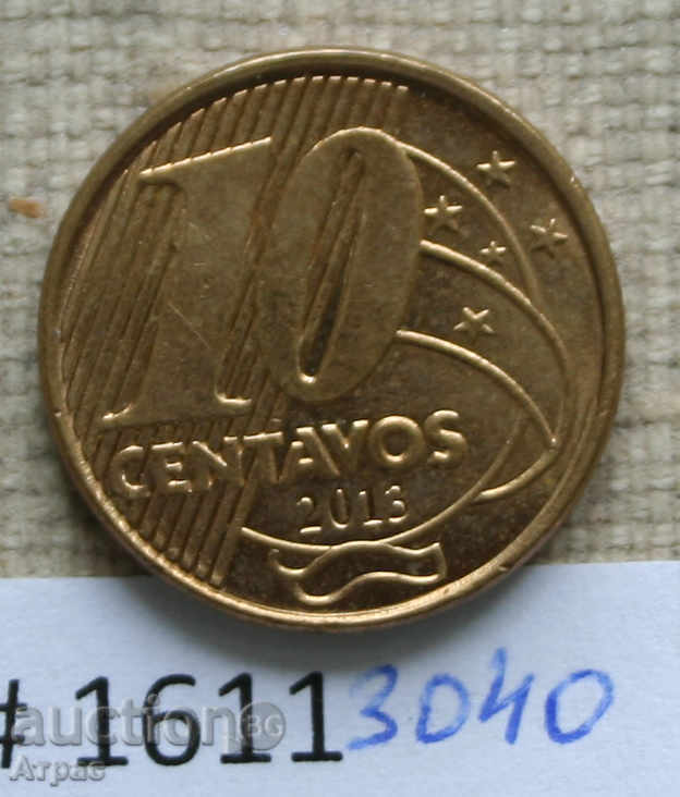 10 cents 2013 Brazil