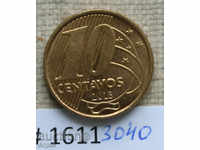 10 cents 2013 Brazil