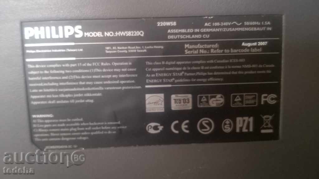 PHILIPS LCD MONITOR - 220WS-22 "- PERFECT !!! - 6