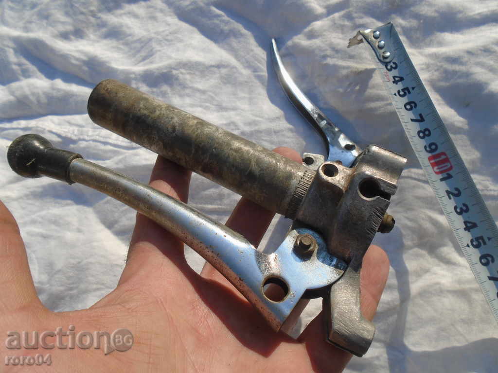 HANDLES - GAS, BRAKE FROM OLD RETRO ENGINE - 5 HANDLES - GAS, BRAKE FROM OLD RETRO ENGINE - 5