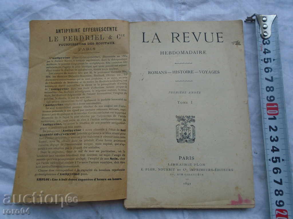 LA REVUE HEBDOMADAIRE ROMANS-HISTOIRE-VOYAGES