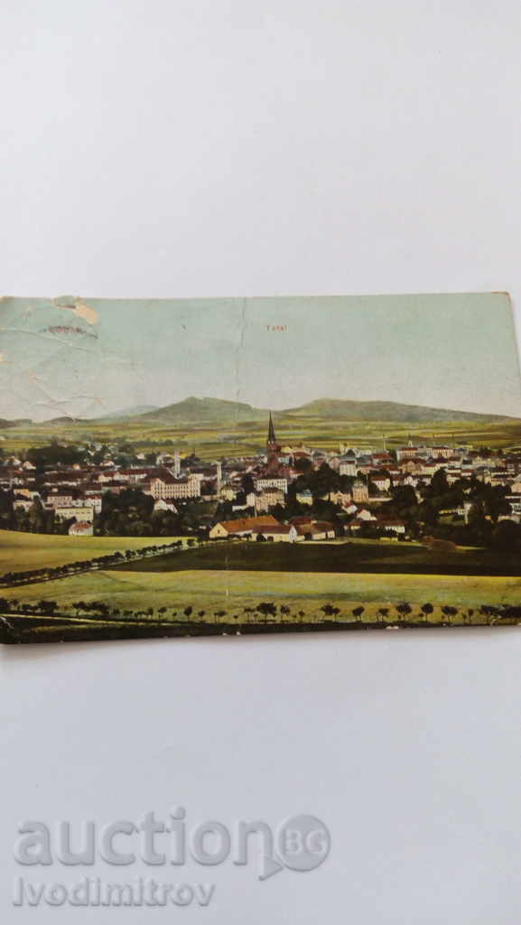 Postcard Lobau Total 1909