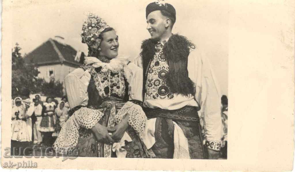 Καρτ ποστάλ Λαογραφικό - Σλοβακίας φορεσιά