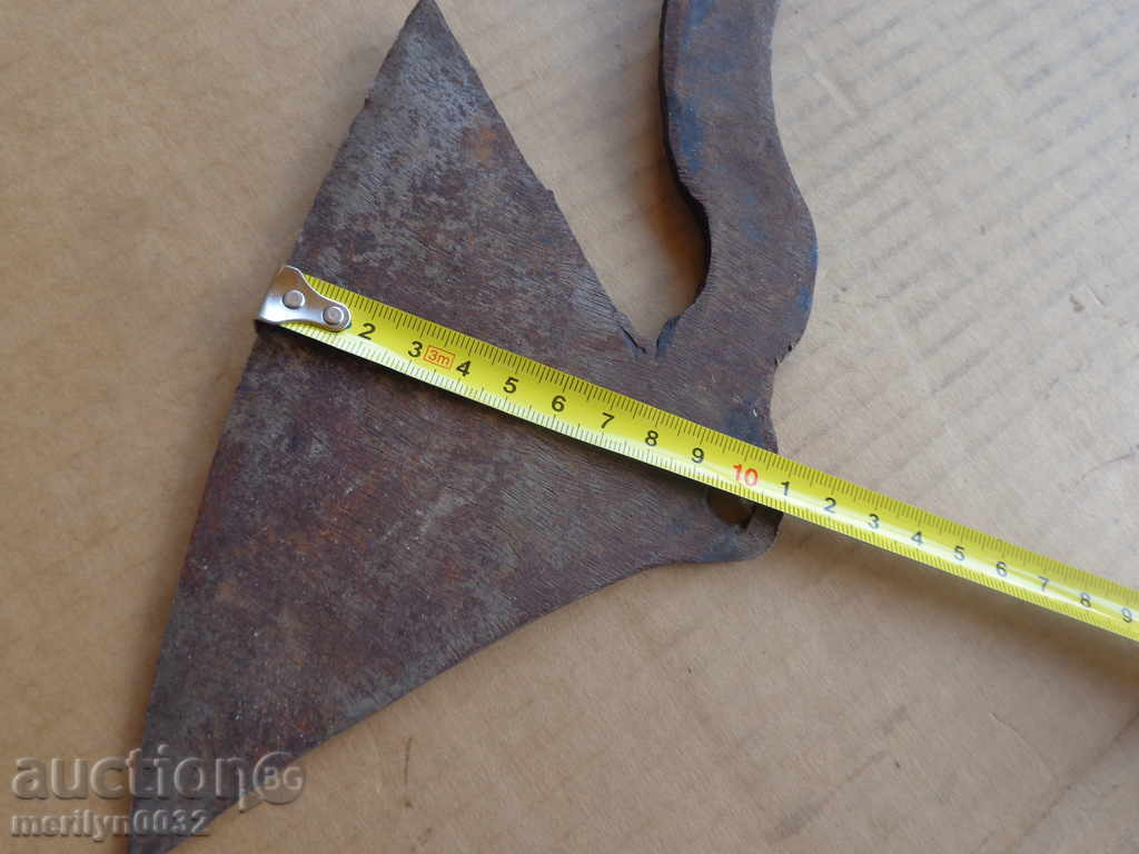 Auction Old forged scythe, ax, hoop, knife, machete, blade Auction Old forged scythe, ax, hoop, knife, machete, blade