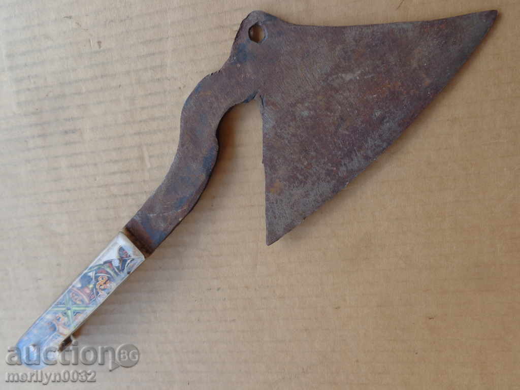 Old forged scythe, ax, hoop, knife, machete, blade - 6 Old forged scythe, ax, hoop, knife, machete, blade - 6